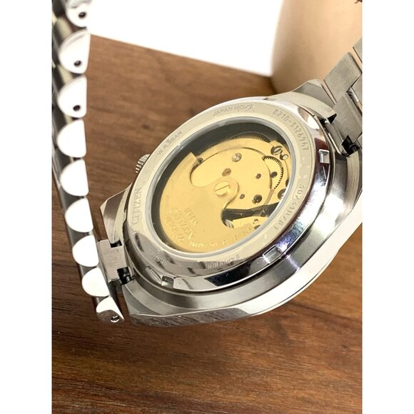 Citizen Men's Watch NJ0150-56L Automatic Blue Dial Silver Stainless Steel 40mm - Picture 6 of 14